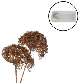 LED svetelná dekoratívna vetva HERACLEUM 75 cm, medená