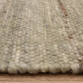 Kaki obojstranný/ručne tkaný koberec s prímesou vlny 200x290 cm Birkdale Pistachio – Asiatic Carpets