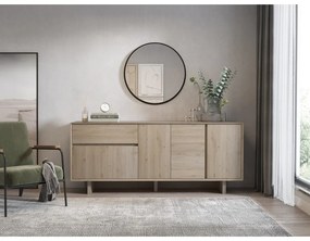 Komoda v dekore duba v prírodnej farbe 180x76x45 cm Carpi – Marckeric