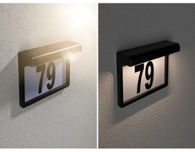 Paulmann 95388 - LED/0,05W IP44 Solárne domové číslo DAYTON 1,2V 600 mAh