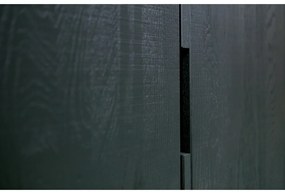 Čierna skrinka z jaseňového dreva 85x149 cm Silas – WOOOD