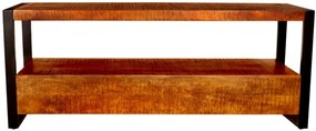 furniture-nabytek.cz - Rustikálny tv stolík z dreva mango 150x60x45