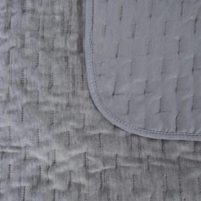 Dekorstudio Prehoz na posteľ CHELEN1 v striebornej farbe Rozmer prehozu (šírka x dĺžka): 220x240cm