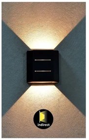 Rabalux 7319 - LED Vonkajšie nástenné svietidlo LIPPA LED/6W/230V IP54 čierna