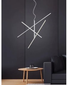 Trio - LED Stmievateľný luster na lanku TIRIAC 3xLED/8,5W/230V biela