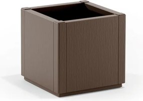 STEFANPLAST Kvetináč ETHICA štvorcový, svetlošedý