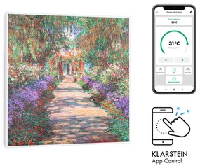 Klarstein Wonderwall Air Art Smart, infračervený ohrievač, 60 x 60 cm, 350 W, aplikácia, záhradná cesta