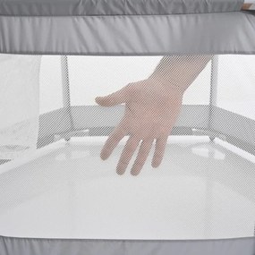 Hracia ohrádka 120 cm, sivá