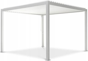 Záhradná pergola Tarasová voľne stojaca 3x3 Premium Gutroof Biela