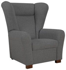 Kreslo ušiak VIVA tmavosivé