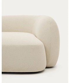 Krémová ženilková rohová pohovka (ľavý roh/s leňoškou) Martina – Kave Home