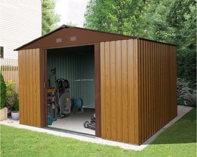 Záhradný domček BestBerg ZDB-7D / 7,2 m² / 301 x 238 x 214 cm / dekor červené drevo / hnedá
