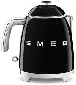 Čierna rýchlovarná kanvica z nehrdzavejúcej ocele 800 ml Retro Style – SMEG