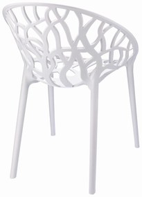Dekorstudio Balkónové sedenie ALBERO biele - 2x stolička + 1x stôl