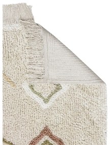 Béžový prateľný ručne tkaný bavlnený koberec 170x240 cm Kaarol Earth – Lorena Canals