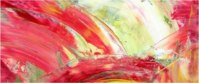 Obraz abstrakcie - maľba (120x50 cm)