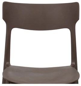 Hnedá plastová záhradná stolička Biá – Bonami Essentials