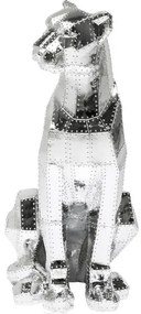 Sitting Cat Rivet dekorácia chromovaná