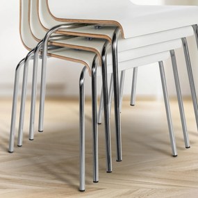 Stolička pre návštevy Gahanna - biela