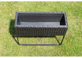 Čierny záhradný kvetináč Bonami Essentials Magnolia