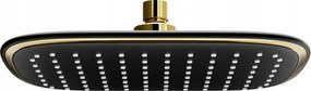 Mexen príslušenstvo, sprchová hlavica 25x19 cm D-49, čierna-zlatá, 79749-75
