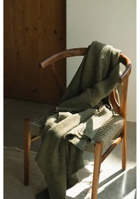 Kaki bavlnená deka 130x180 cm Handloom – Lorena Canals