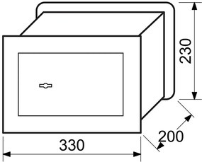 Oceľový sejf pre zamurovaný RICHTER RS.23.SK