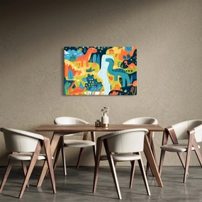 Obraz - Veselí dinosaury (90x60 cm)