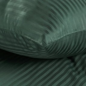 Dekorstudio Saténové posteľné obliečky VERA s jemnými prúžkami v zelenej farbe Rozmer posteľných obliečok: Šírka x Dĺžka: 220x200cm + 2 ks 70x80 cm