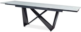 Rozkladací jedálenský stôl 160-240 cm Carmon (biela + čierna) (pre 8 a viac osôb). Vlastná spoľahlivá doprava až k Vám domov. 1050038