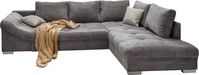 XXXLutz ROHOVÁ SEDAČKA, textil, sivá P & B - Sedačky - 002310006711