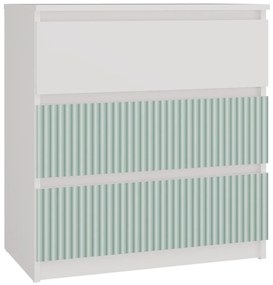 Detská komoda MALWA M3 ARTESO bielo-zelená