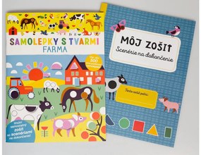 Samolepky s tvarmi - Farma