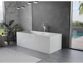 Mexen Vigo, voľne stojaca vaňa 178,5 x 80 cm, biela, chrómový prepad, 51251788000-01
