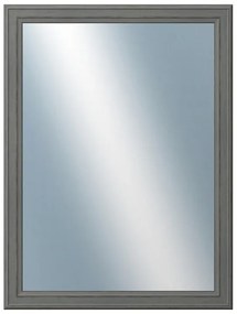 DANTIK - Zrkadlo v rámu, rozmer s rámom 60x80 cm z lišty STEP tmavošedá (3021)