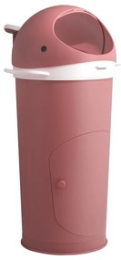 Tmavoružový plastový odpadkový kôš na plienky 25 l Whale – Kindsgut