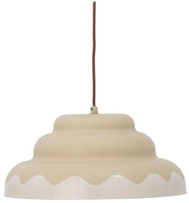 Krémové závesné svietidlo s kovovým tienidlom ø 40 cm Lacya – Bloomingville