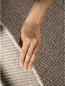 Krémový ručne tkaný vlnený okrúhly koberec ø 160 cm Greenwich – Ted Baker