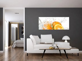Obraz - Šťavnaté pomaranče (120x50 cm)
