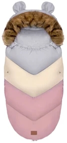 Detský rastúci fusak Teddy v ružovo-sivej farbe