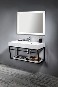 Sapho Sapho, FLUT LED podsvietené zrkadlo 900x700mm, biela, FT090