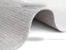 ELLE Decoration, Kusový koberec Secret 103556 Light Grey, Cream z kolekcie Elle – na von aj na doma, 200x290, šedá, chodba / predsieň