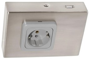 Eglo 94664 - Podlinková zásuvka SCHUKO vr.USB TAXANO