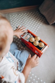 Drevené auto Bolid - Hasiči