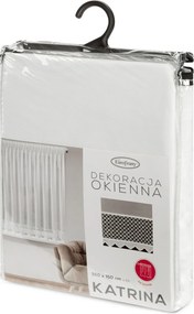 ZÁCLONA NA PÁSKE KATRINA 350X150 CM BIELA