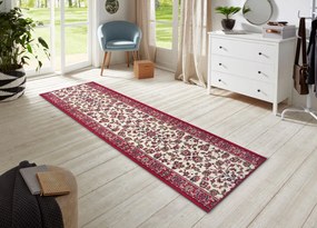 Hanse Home Collection koberce Behúň Basic 105494 Red Creme - 80x350 cm