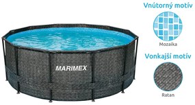 Marimex | Bazén Marimex Florida 3,05x0,91 m s pieskovou filtráciou - motív RATAN | 19900117