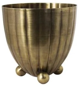 Strömshaga Kovový obal na kvetináč Vilmer Antique Brass - medium