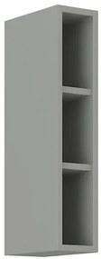 Horný kuchynský regál Karmen 15G, 15 cm, svetlo šedý