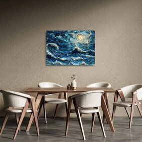 Sklenený obraz - Maľba oblohy a mora (70x50 cm)